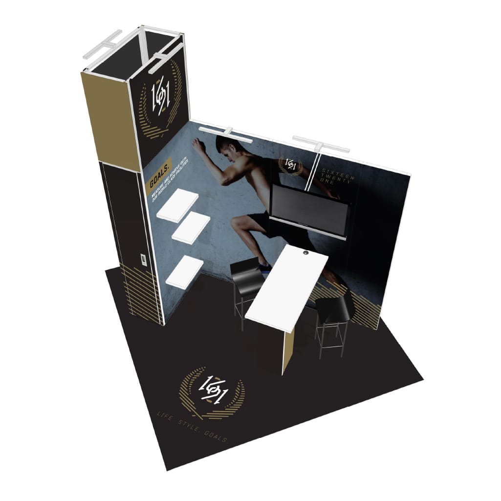 H-line Booth Solution (10' x 10') - 01