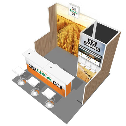 H-line Booth Solution (10' x 10') - 12