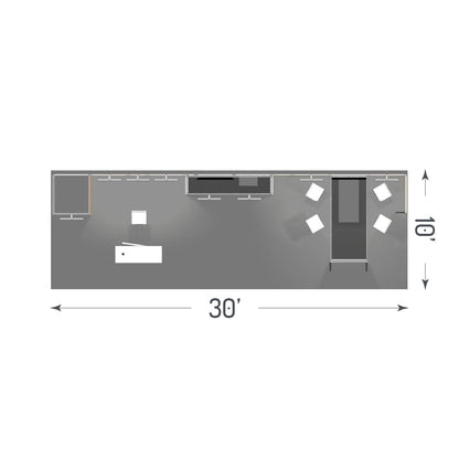 H-line Booth Solution (10' x 30') - 01