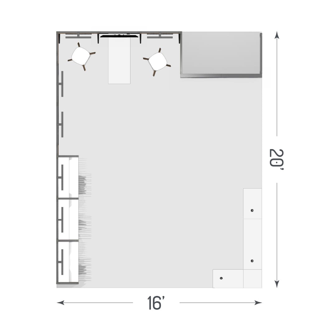 H-line Booth Solution (16' x 20') - 01