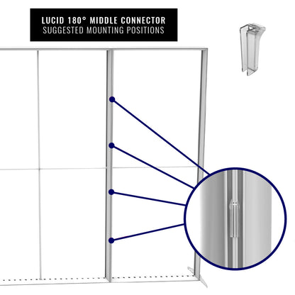 Lucid - 180° Connector - Middle