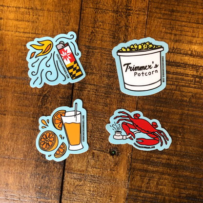 Maryland Beach Sticker Pack (4)