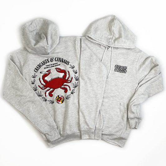 Crab Emblem Pullover Hoodie